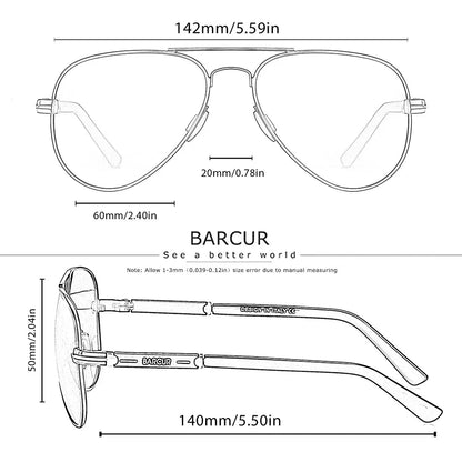 Sonnenbrille Pilot polarisiert UV400 Fahren Angeln Herren
