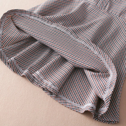 Mädchen Prinzessin Kleider Frühling Herbst lässig Kinder Langarm Plaid Kleidung 4-12 Jahre täglich Kinder Kleider