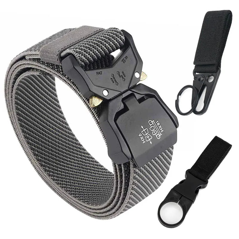 Unisex-Gürtel Schnellverschluss aus Nylon Elastisch 3,8 cm Breite Robuste Verarbeitung Alltagstauglich