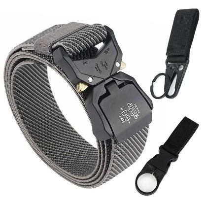 Unisex-Gürtel Schnellverschluss aus Nylon Elastisch 3,8 cm Breite Robuste Verarbeitung Alltagstauglich