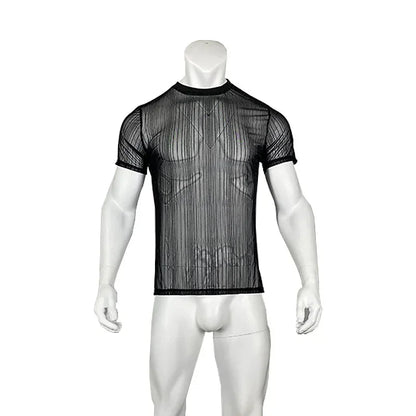 Lässiges Herren-T-Shirt mit V-Ausschnitt aus atmungsaktivem Material – schnelltrocknend und locker geschnitten