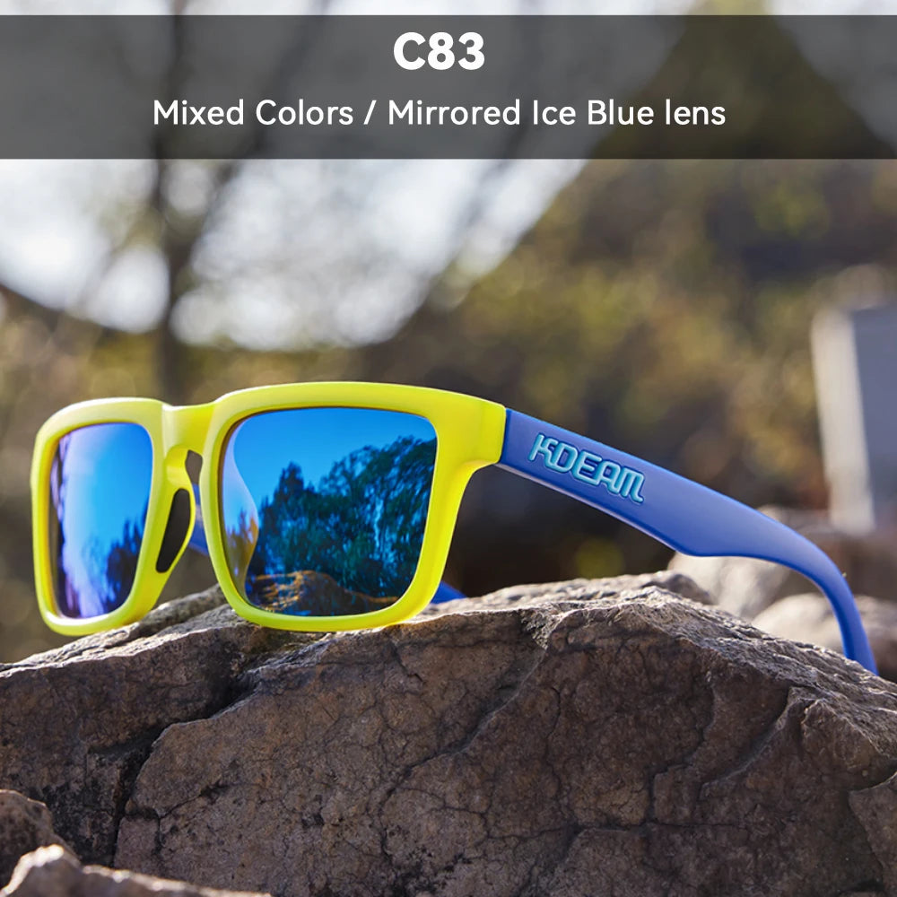 Sonnenbrille polarisiert TR90 Reißverschlussetui Unisex frische Farben