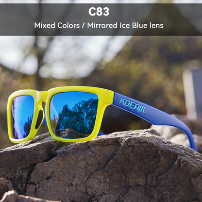 Sonnenbrille polarisiert TR90 Reißverschlussetui Unisex frische Farben