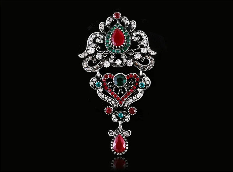 Brosche Metall Barock Vintage Retro Palast Revers Pin Unisex Party