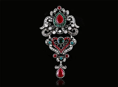 Brosche Metall Barock Vintage Retro Palast Revers Pin Unisex Party