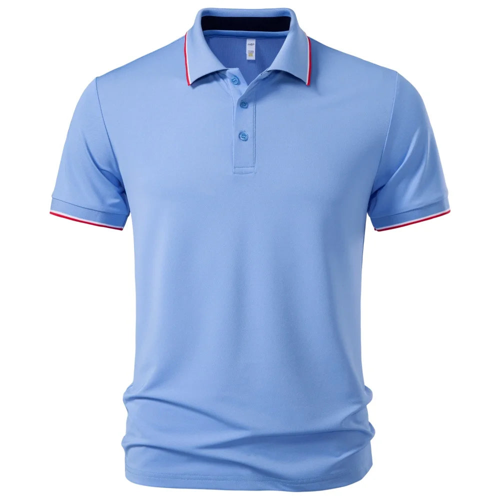 Premium Herren Poloshirt Atmungsaktiv Feuchtigkeitsableitend Büroalltag
