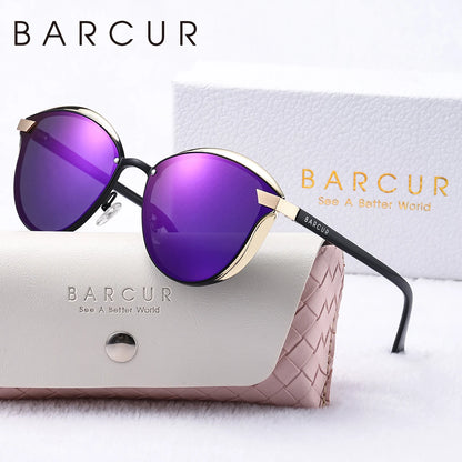 Damen-Sonnenbrille Katzenauge Urlaub UV400 polarisiert Modeaccessoire