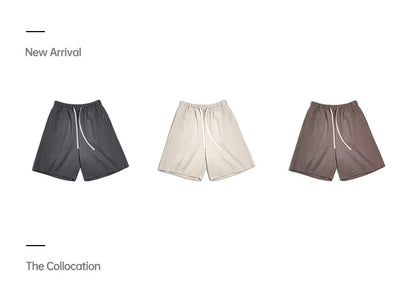 Herren Freizeitshorts aus atmungsaktivem Material mit gesticktem Blitzdesign