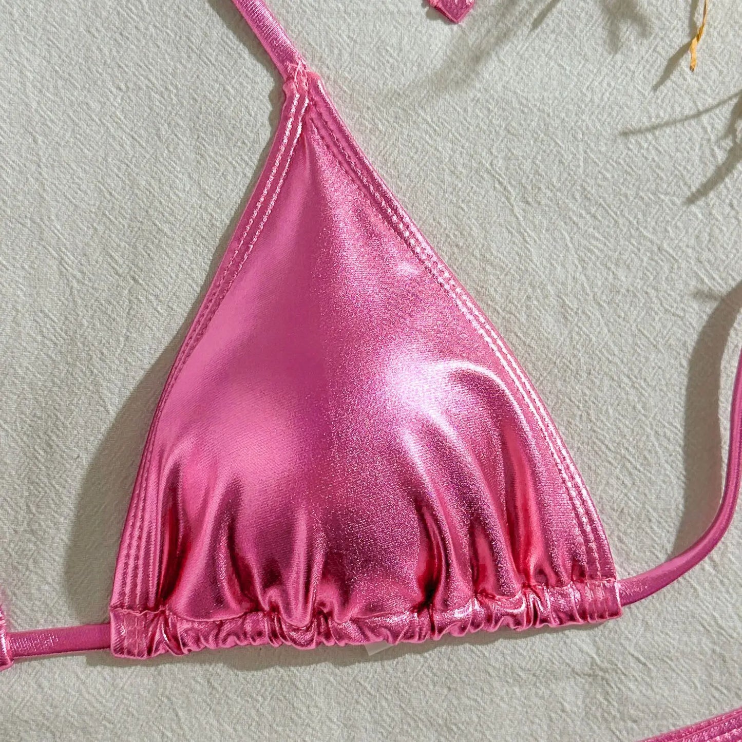 Push-Up-Bikini mit Strasssteinen und passendem Stirnband – ideal für Strand und Pool