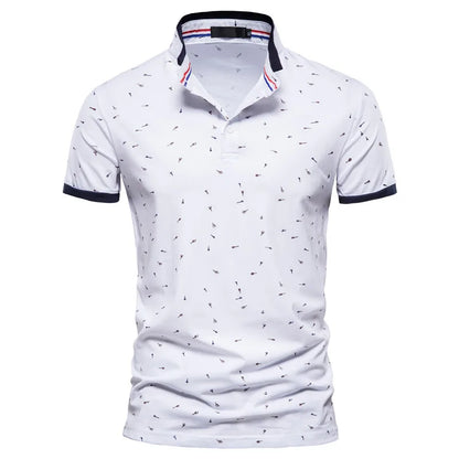 AIOPESON Casual Gedruckt Polo-Shirts Männer Slim Fit Stehkragen Baumwolle männer T-Shirt Neue Sommer Hohe Qualität Klassische Männer kleidung