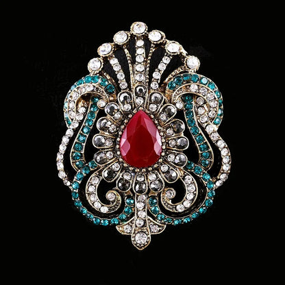 Brosche Metall Barock Vintage Retro Palast Revers Pin Unisex Party