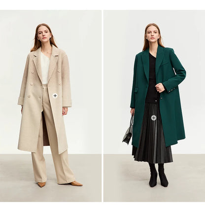 Damen-Strickjacke V-Ausschnitt chinesischer Stil Gürtel Langarm Herbst