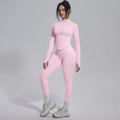 Hamidou Nahtloses Yoga Set Damen Schnelltrocknend