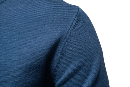 Herren Pullover aus massiver Baumwolle mit Rundhalsausschnitt und klassischem Design
