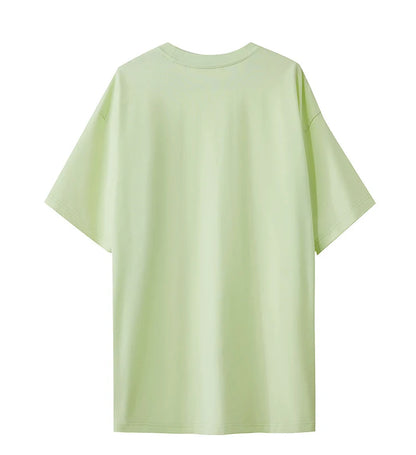 Damen T-Shirt mit Druck im lässigen Rundhals-Stil für das Büro