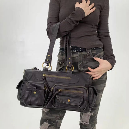 Damen-Umhängetasche Klassischer Stil Mit Quaste Und Viel Stauraum Für Alltag Und Freizeit