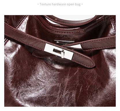 Damen Hobo Tasche Aus PU Leder Mit Großer Kapazität