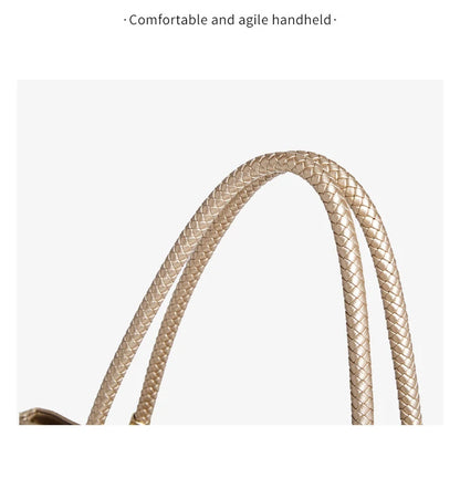 Damen Handtasche aus Split-Leder mit großer Kapazität