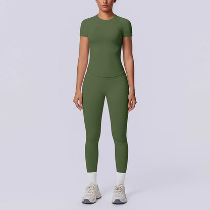 Hamidou Nahtloses Sportset Für Damen Mit Pfirsich-Po Effekt