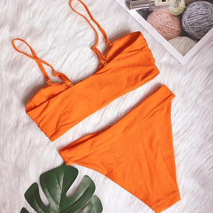 Dreiteiliges Damen-Bikini-Set im brasilianischen Stil – ideal für Strand und Pool