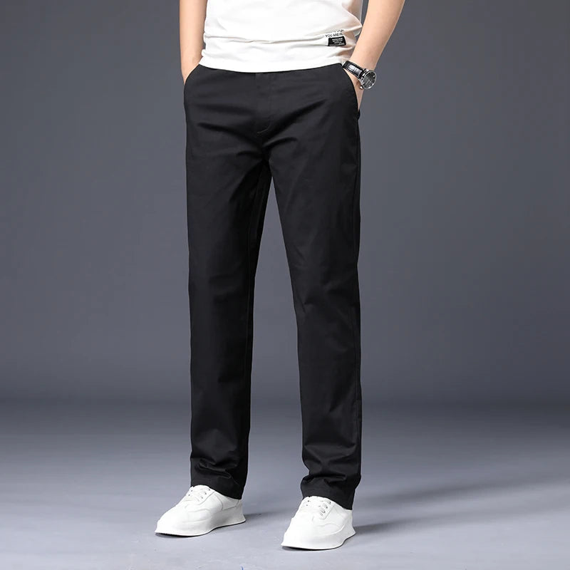 Herren Hose aus Baumwolle im lässigen Stretch-Stil in Übergröße