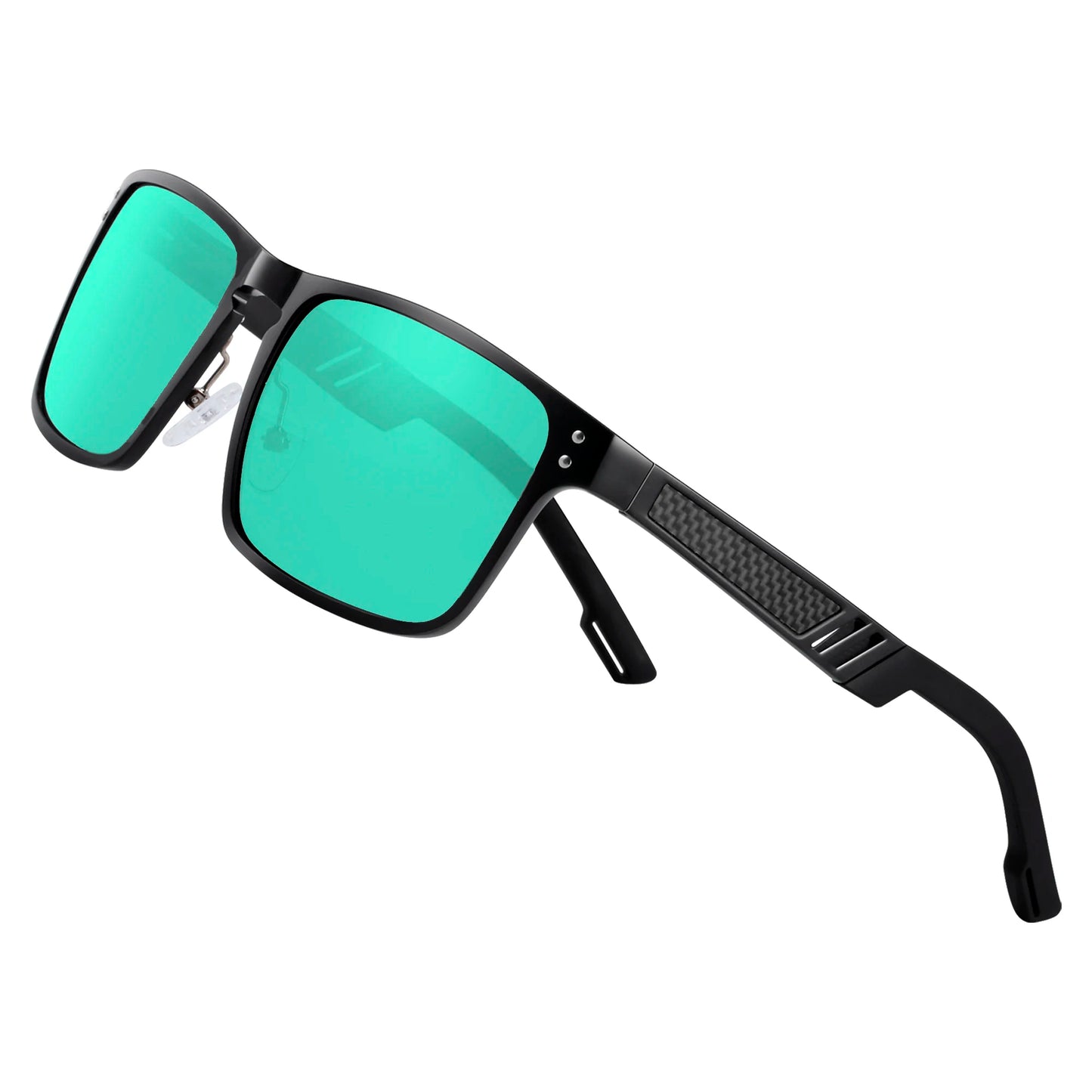 Sonnenbrille Al-Mg quadratisch polarisiert Spiegel Sport Herren Damen