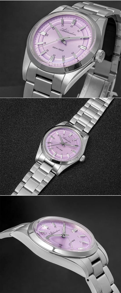 Herren-Taucheruhr mit Edelstahlarmband und Saphirglas
