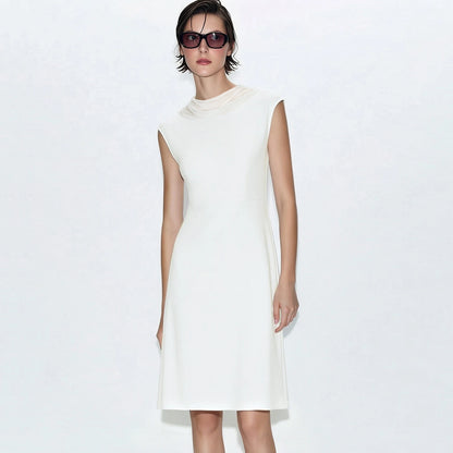 Elegantes Damen Midikleid Aus Stretch Mit Taillierter Passform