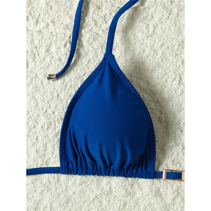 Damen-Badeanzug V-Ausschnitt Netzstrick rückenfrei Monokini Weste
