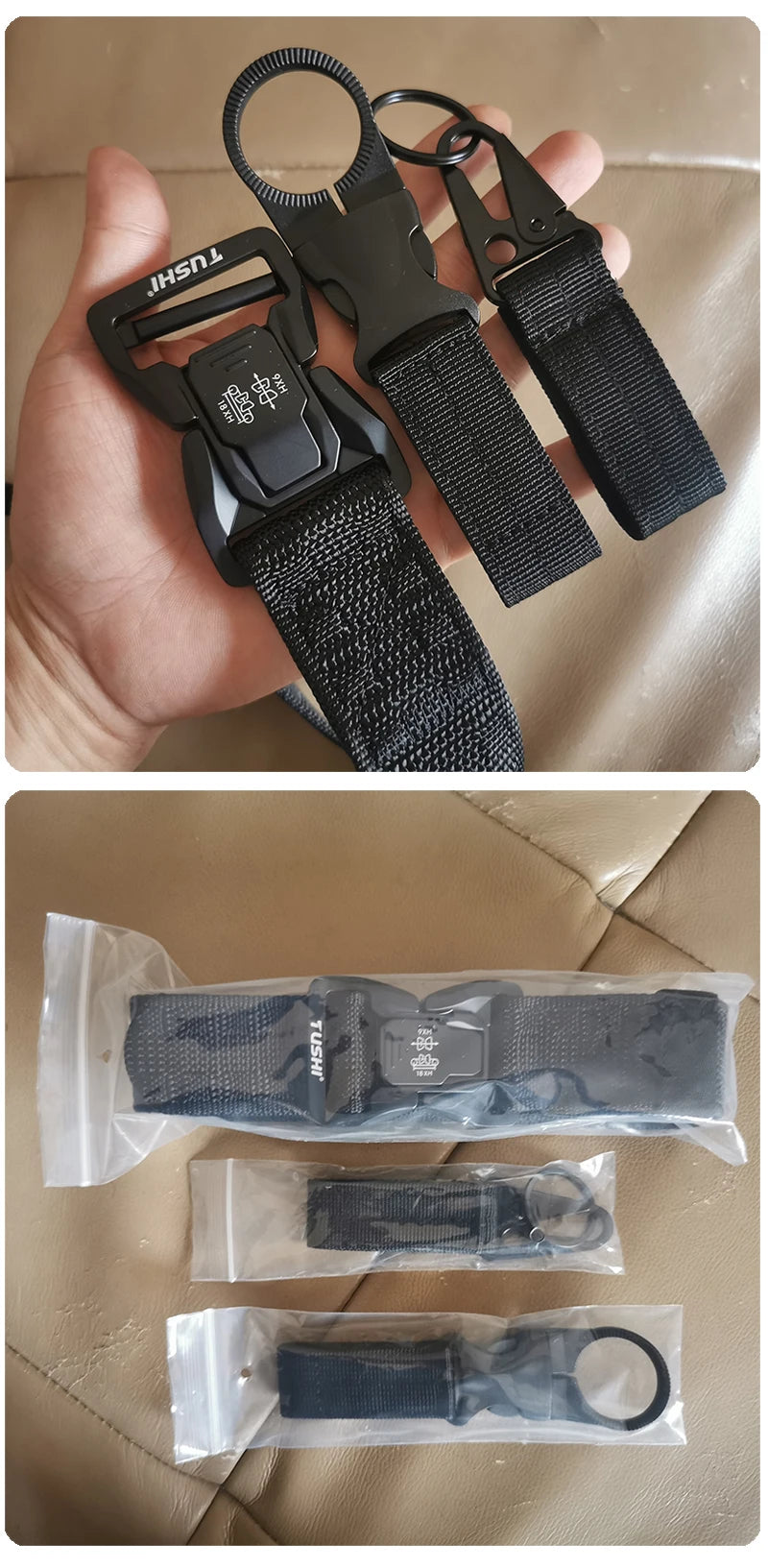 VATLY Soft Tactical Outdoor Gürtel Herren Nylon Schnellverschluss Hiking