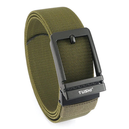 VATLY Herren Stretch-Gürtel 38mm mit Automatik-Schnalle aus Nylon