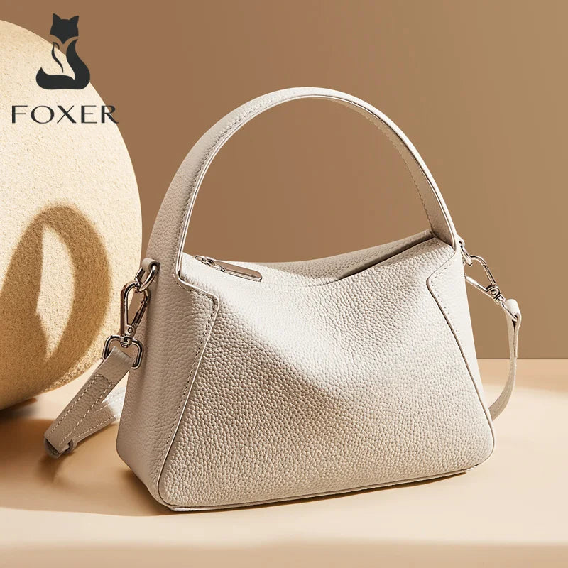 Damen Handtasche Aus Rindsleder Schulter Crossbody Minimalist Style