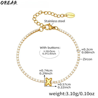 Damen-Armband mit Initialen-Buchstabe