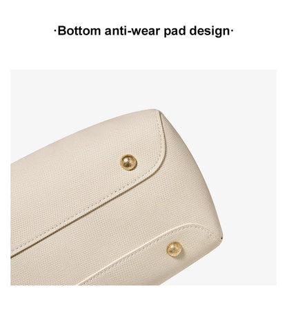 Damen Handtasche aus Split-Leder mit großer Kapazität