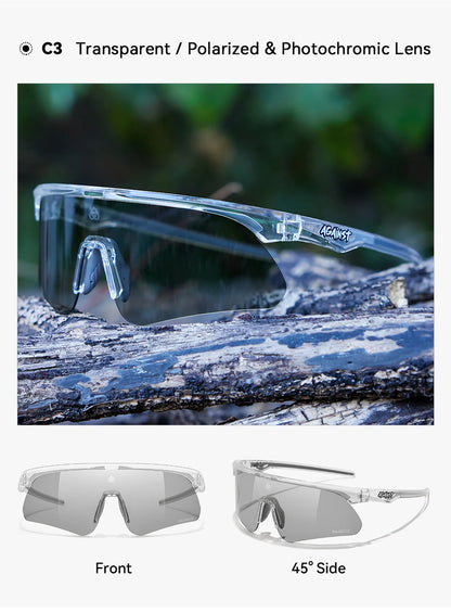 Sonnenbrille MTB Radfahren TR90 polarisiert rutschfest Bügel Unisex