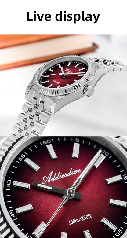 Herren-Quarzuhr mit Jubilee-Armband und Saphirglas