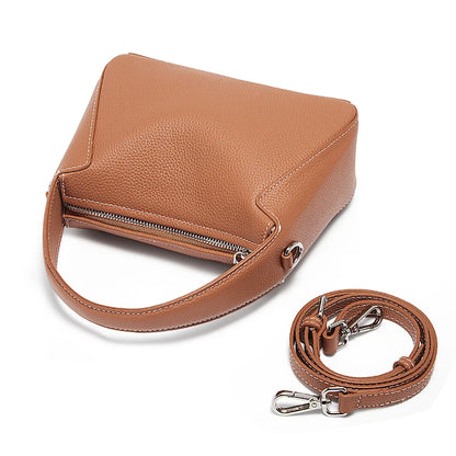Damen Handtasche Aus Rindsleder Schulter Crossbody Minimalist Style