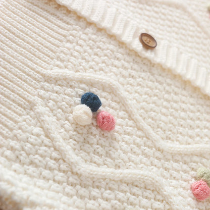 Baby Mädchen Stricken Pullover Kinder Strickjacken Oansatz Frühling Herbst Pullover Strickjacken Mantel Kinder Nette Kleidung