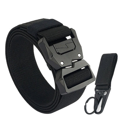 Herren-Gürtel Elastisch Mit Schnellverschluss Metall-Schnalle Verstellbar 110-140 cm