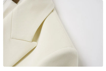 Eleganter Damen-Anzug mit Blazer und Hose – ideal für Büro und festliche Anlässe, in Schwarz mit Ein-Knopf-Design, XS-2XL