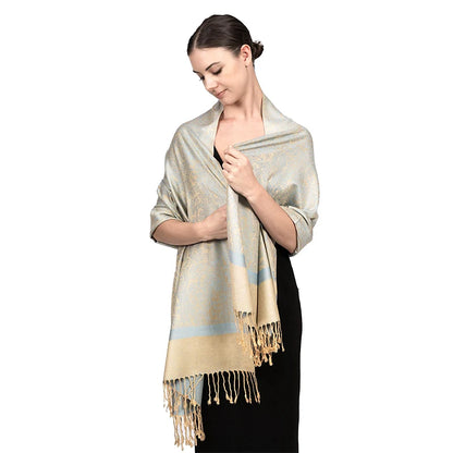 Damen Jacquard Schal ethnisch Kaschmir dick weich Halstuch Bandana Outdoor
