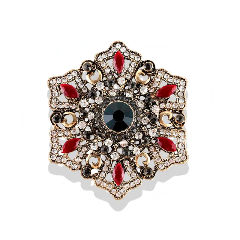 Brosche Metall Barock Vintage Retro Palast Revers Pin Unisex Party