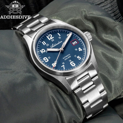 Herren-Vintage-Taucheruhr mit Saphirglas und NH35A-Automatikwerk