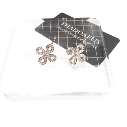 Damen-Ohrtropfen Knoten Sommer aus Sterlingsilber
