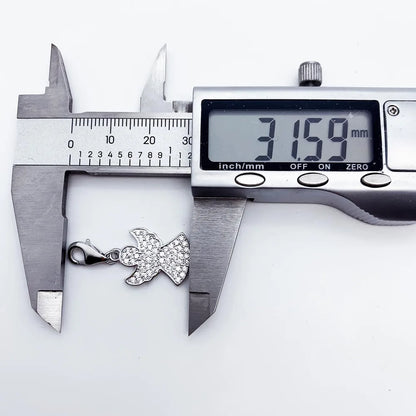 Damen-Charm-Anhänger Schutzengel Glück II aus Sterlingsilber