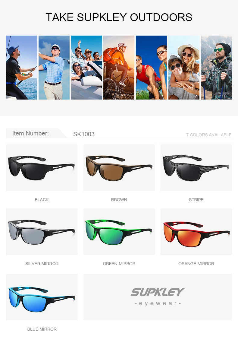 Sonnenbrille Sport polarisiert bunt UV400 Spiegel Bergsteiger Herren