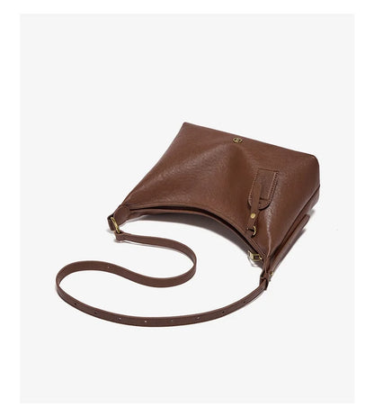Damen Hobo Tasche Aus Echtem Leder Im Vintage Stil Mit Großer Kapazität