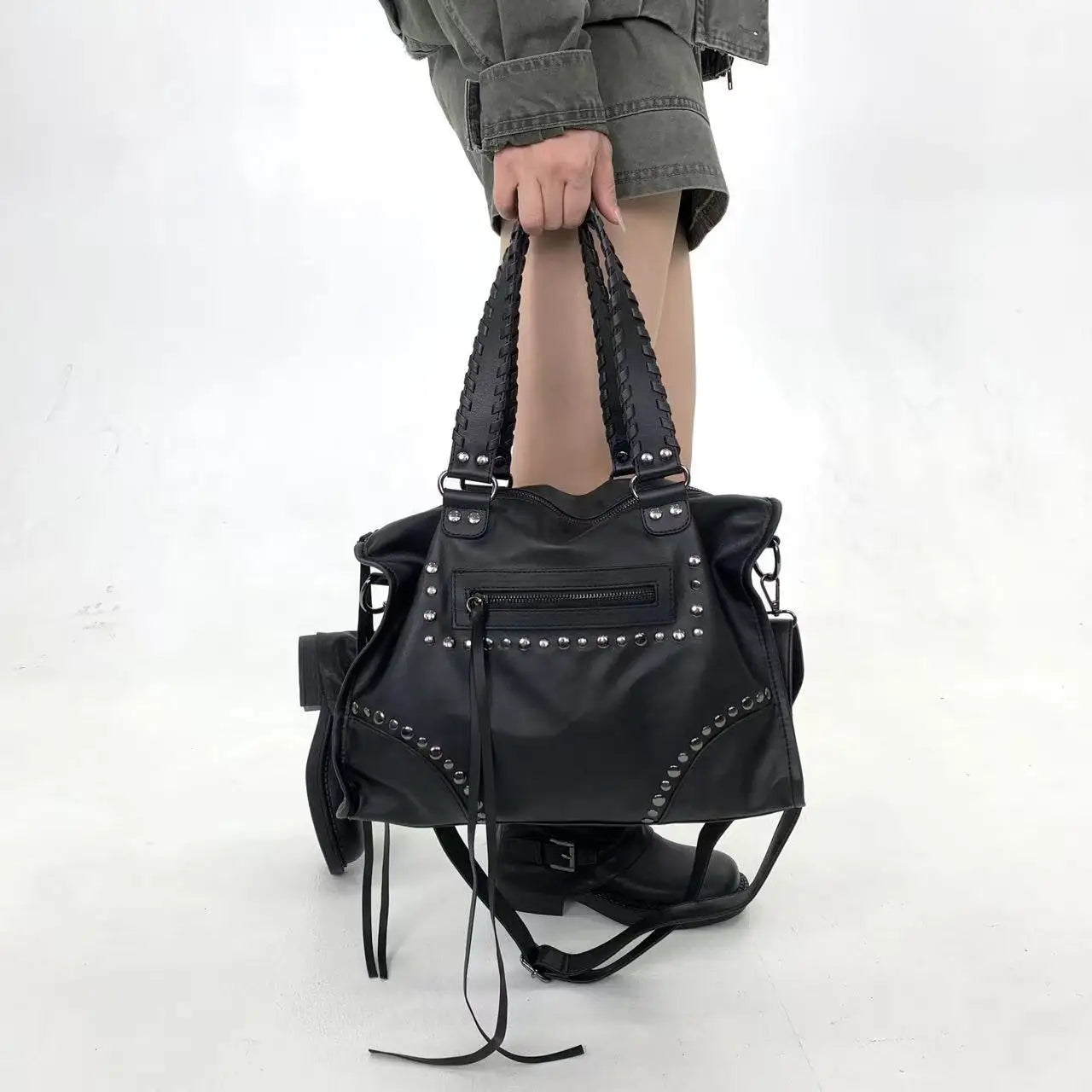 Damen-Tote Tasche Große Kapazität Aus Weichem PU-Leder Ideal für Alltag Reisen und Freizeit