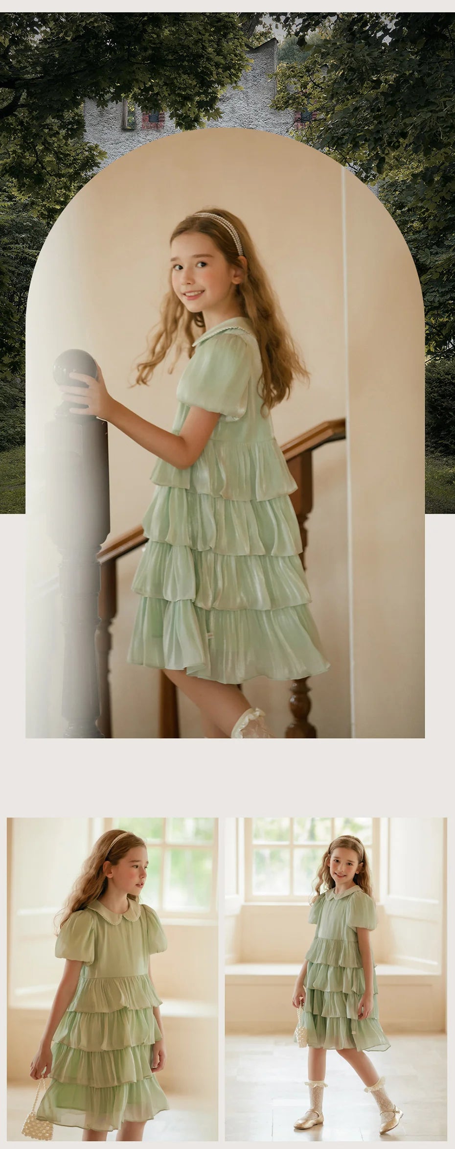 Ärmelloses weißes Sommerkleid für Mädchen mit Blumenmuster – festliches Ballkleid aus Tüll für Hochzeiten und Geburtstagsfeiern