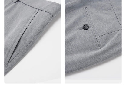Schlanker Herren-Blazer im klassischen europäischen Stil mit hellbraunem Karomuster – ideal für Hochzeiten und formelle Anlässe